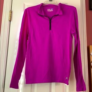 FILA Bright Purple Athletic Pullover Half-zip